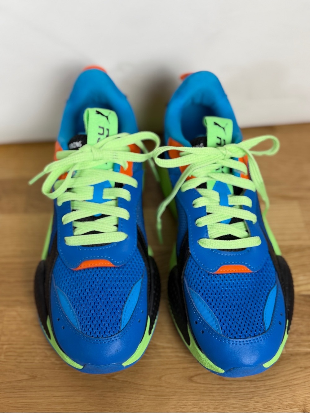 PUMA RS-X Blaster Future Blue Orange Sneakers Men’s Size 9 NEW